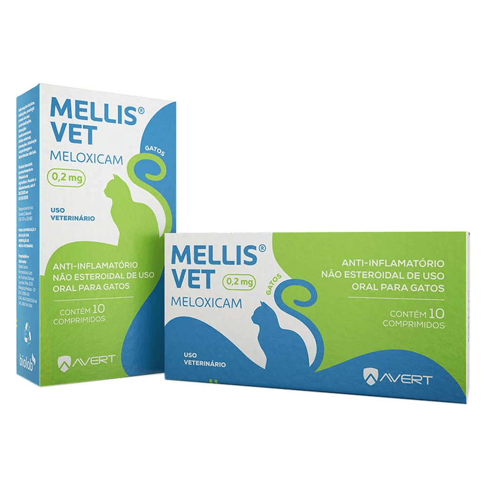 Anti-Inflamatório Mellis Para Gatos Vet Avert 0,2mg (MP)