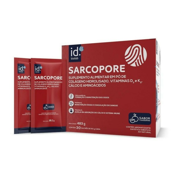 Encontraproduto.com.br - Sarcopore 30 Saches Sabor Tangerina