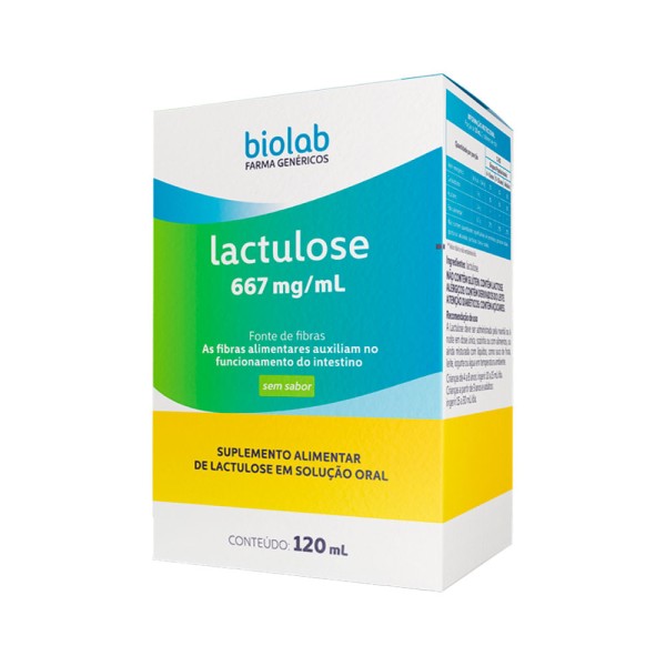 Encontraproduto.com.br - Lactulose 667mg/mL xarope 120ml genérico Biolab