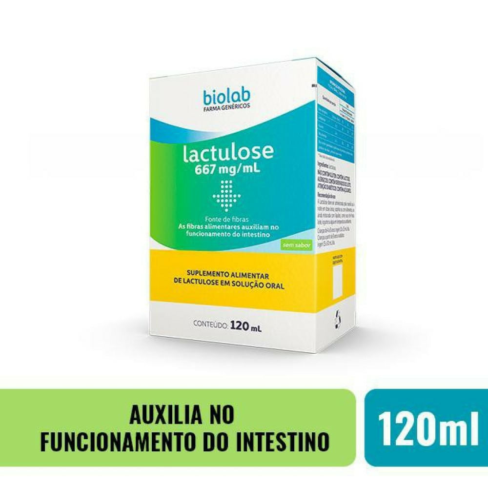 Encontraproduto.com.br - Lactulose 667mg/mL xarope 120ml genérico Biolab