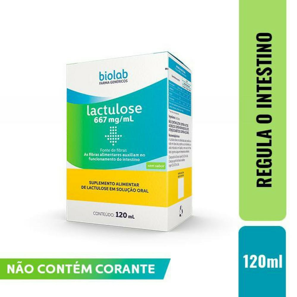 Encontraproduto.com.br - Lactulose 667mg/mL xarope 120ml genérico Biolab