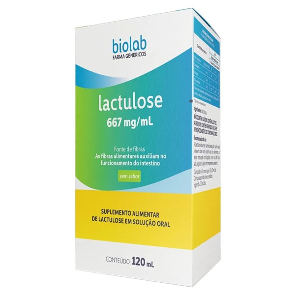 Encontraproduto.com.br - Lactulose 667mg/mL xarope 120ml genérico Biolab
