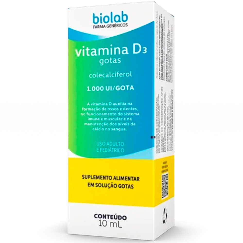 Encontraproduto.com.br - Vitamina D3 Colecalciferol 1.000 Ui Em Gotas Maça Verde 10ml