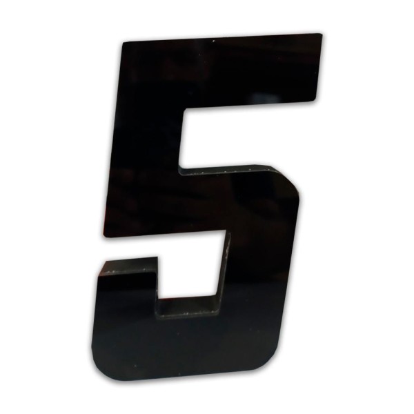Encontraproduto.com.br - Numero Quadrado 5 3D Numeral