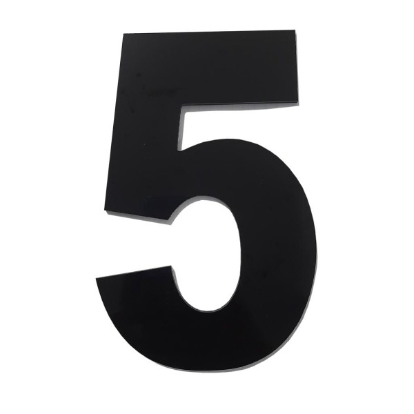 Encontraproduto.com.br - Número ACM Numeral Preto 5 685-5 185mm