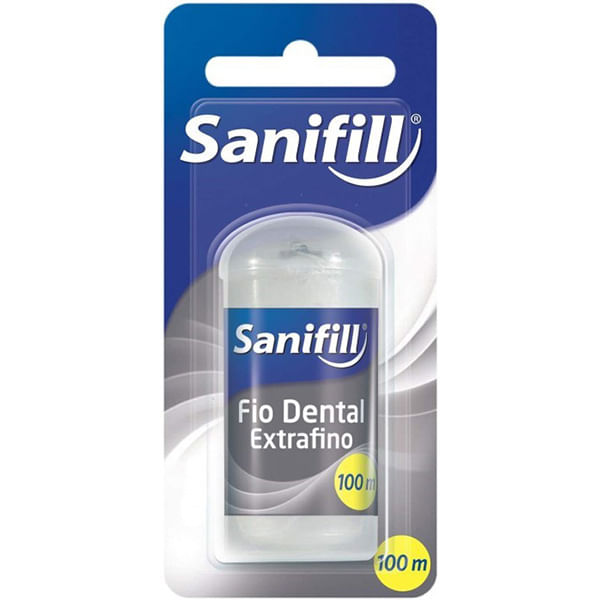 Encontraproduto.com.br - Fio Dental Sanifill Plus Extra Fino 100M Grande 25M - Sanifill