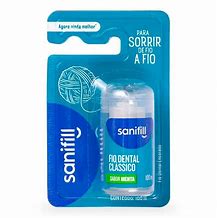 Encontraproduto.com.br - Fio Dental Sanifill Clássico Sabor Menta 100 metros