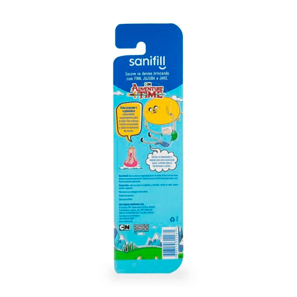 Encontraproduto.com.br - Escova de Dente Infantil Bitufo Hora de Aventura Extra Macia 2 a 5 Anos 1 Unidade