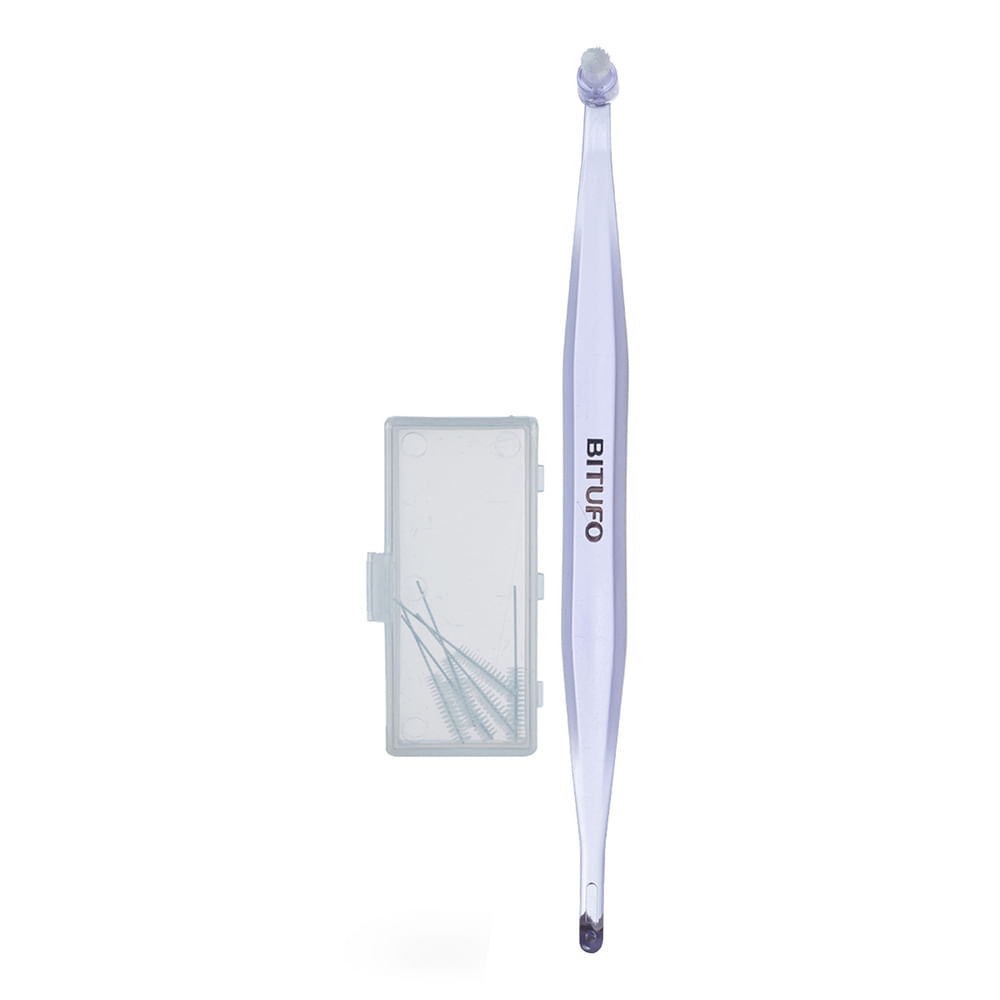 Encontraproduto.com.br - Escova de Dente Bitufo Intertufo Cilíndrica 3 milímetros com 6 refis interdentais
