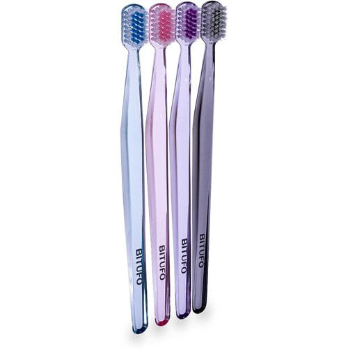 Encontraproduto.com.br - Escova de Dente Bitufo Ortodôntica Class Orto Macia e Média com 1 protetor de cerdas