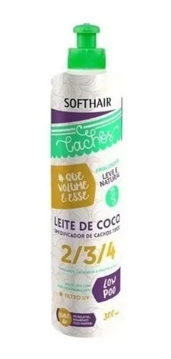 Umidificador Soft Hair Cachos Leite de Coco