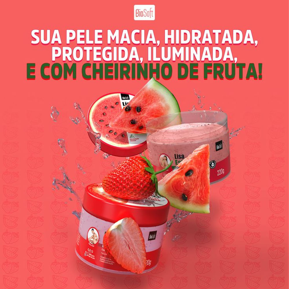 Encontraproduto.com.br - Creme Esfoliante Bio Soft Lisa Morango 300g