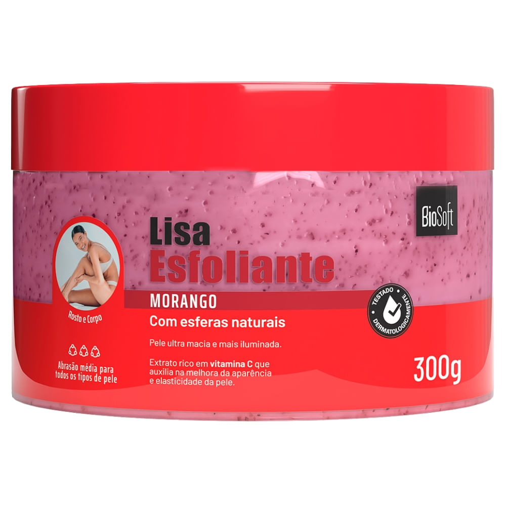 Encontraproduto.com.br - Creme Esfoliante Bio Soft Lisa Morango 300g