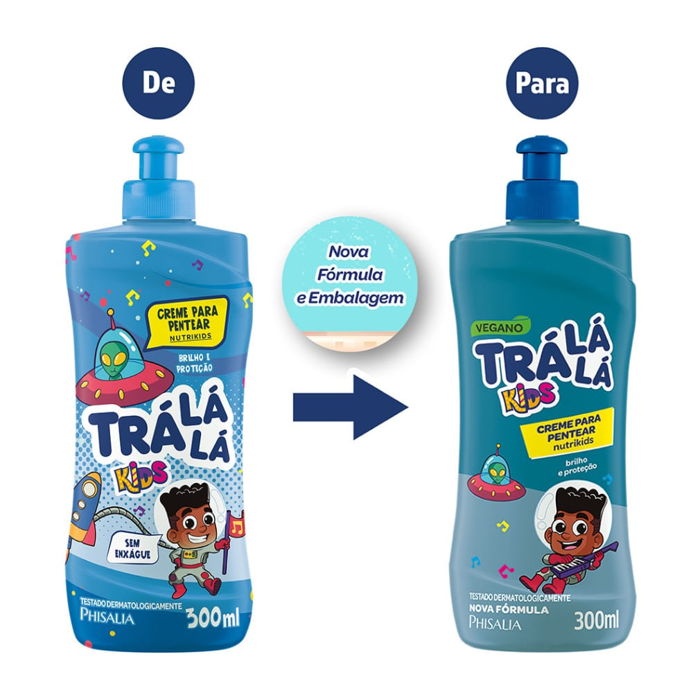 Encontraproduto.com.br - CREME PARA PENTEAR TRÁ LÁ LÁ NUTRI KIDS 300ML