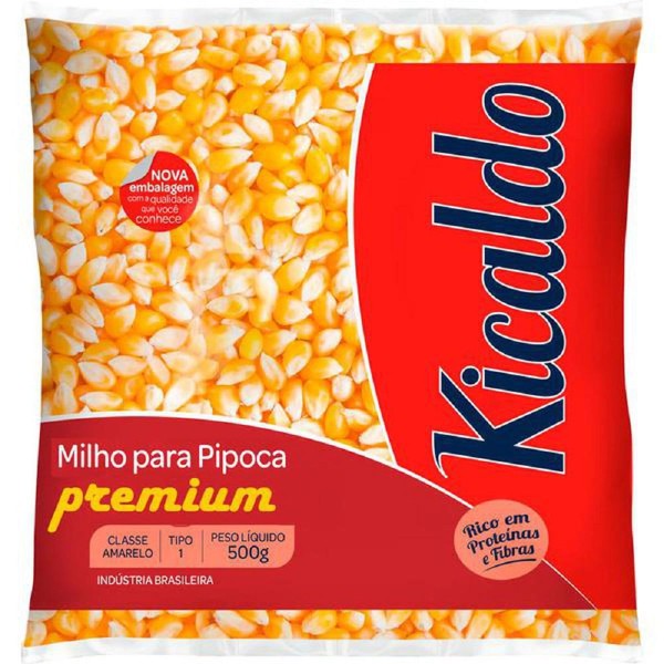 Encontraproduto.com.br - Milho para Pipoca Kicaldo Pacote com 500g