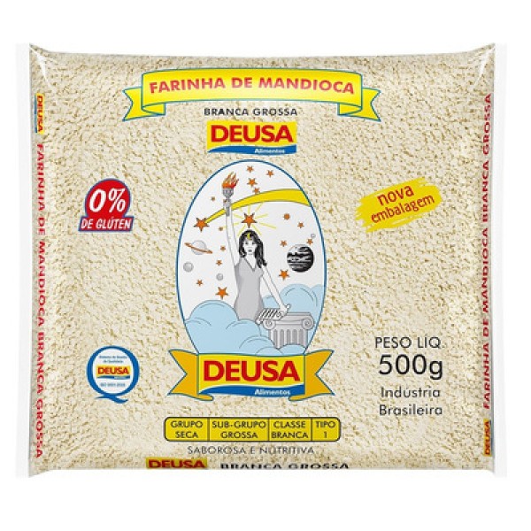 Encontraproduto.com.br - Farinha de Mandioca Deusa Grossa 500g
