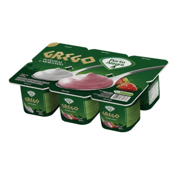 Encontraproduto.com.br - Iogurte Grego Porto Alegre Integral Morango 540g