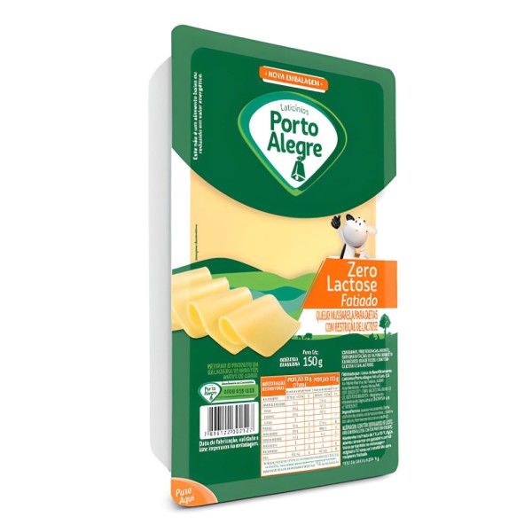 Encontraproduto.com.br - Queijo Mussarela Zero Lactose Porto Alegre Fatiado Pacote com 150g
