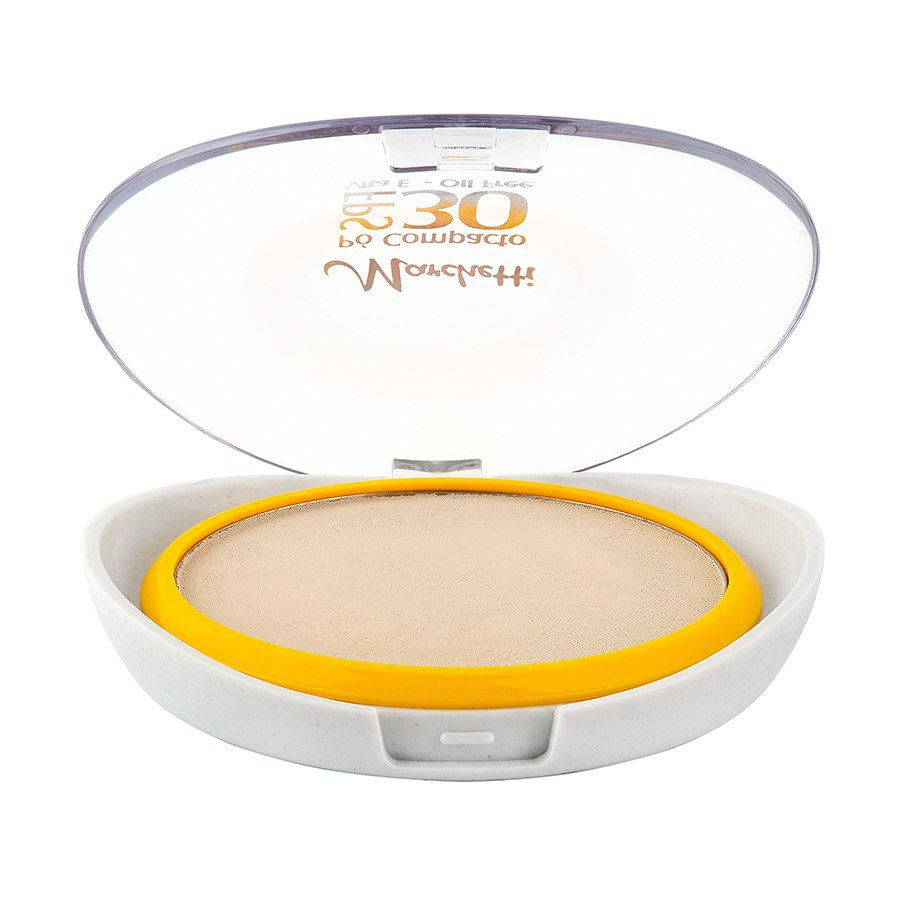 Encontraproduto.com.br - Pó Compacto Fps 30 Ref. 01 Bege Claro - Marchetti