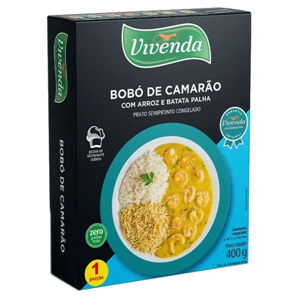 Encontraproduto.com.br - Bobó de Camarão Vivenda do Camarão com Arroz e Batata Palha 400g