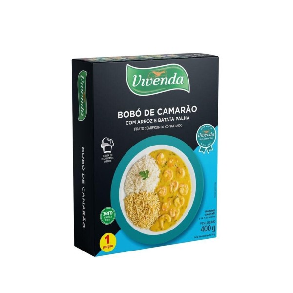 Encontraproduto.com.br - Bobó de Camarão Vivenda do Camarão com Arroz e Batata Palha 400g