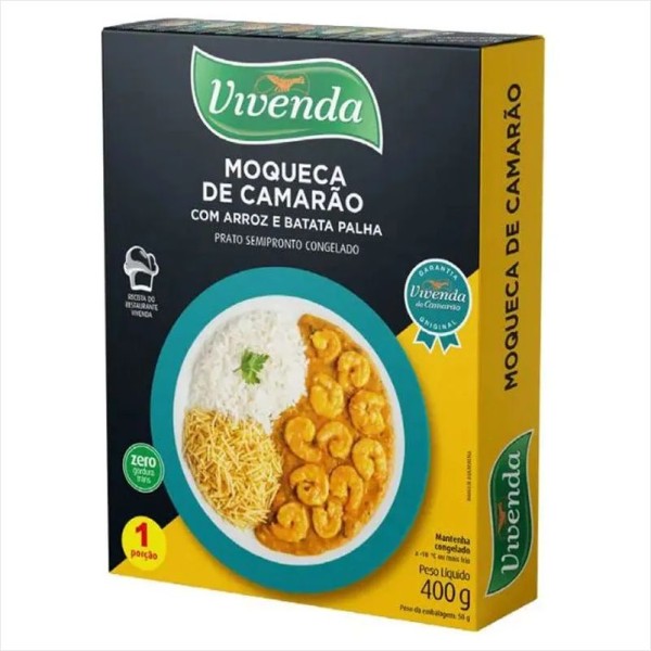 Encontraproduto.com.br - Moqueca de Camarão Vivenda do Camarão com Arroz e Batata 400g