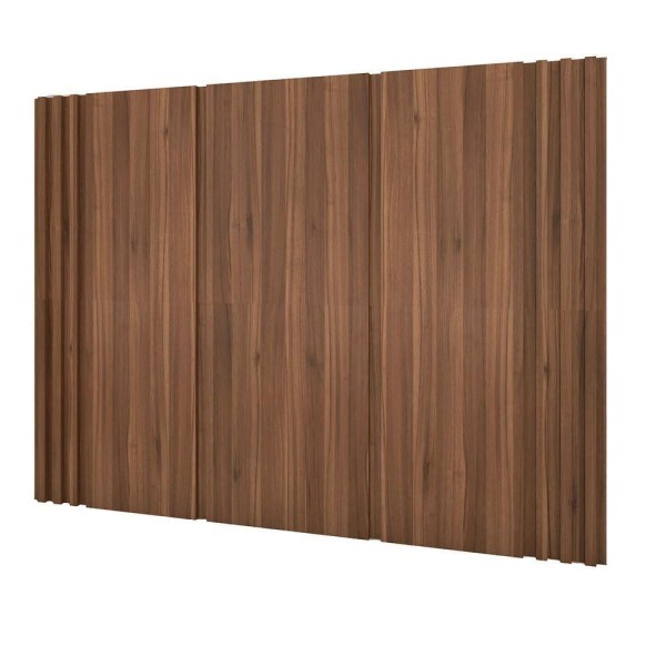 Encontraproduto.com.br - Kit Quarto Personalizado Com Cama Cabeceira E Mesa Lateral Cor:Nogueira Cadiz