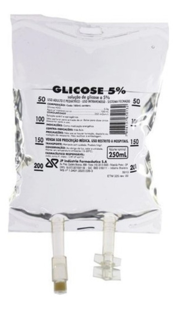 Encontraproduto.com.br - Kit 10 Un Solução Glicosado 5% 250ml (bolsa)  Jp