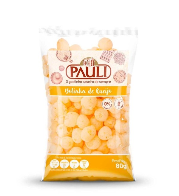 Bolinha Pauli Pauli Sem Glúten 80g