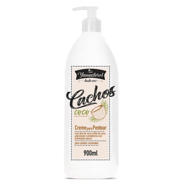 Encontraproduto.com.br - Yamasterol Cachos Coco Creme Para Pentear 900ml Yamá