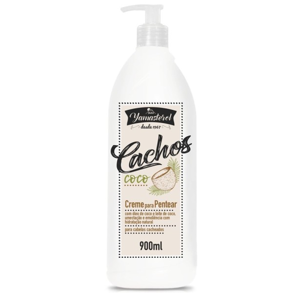Encontraproduto.com.br - Yamasterol Cachos Coco Creme Para Pentear 900ml Yamá