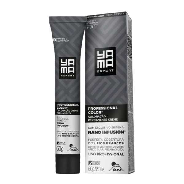 Encontraproduto.com.br - Tintura Color Yama Nano Infusion Profissional 60g 6.1 Louro Escuro Acinzentado