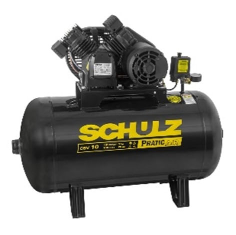 Compressor de ar csv 10/100l Pratic Air - 2hp 220v - Schulz