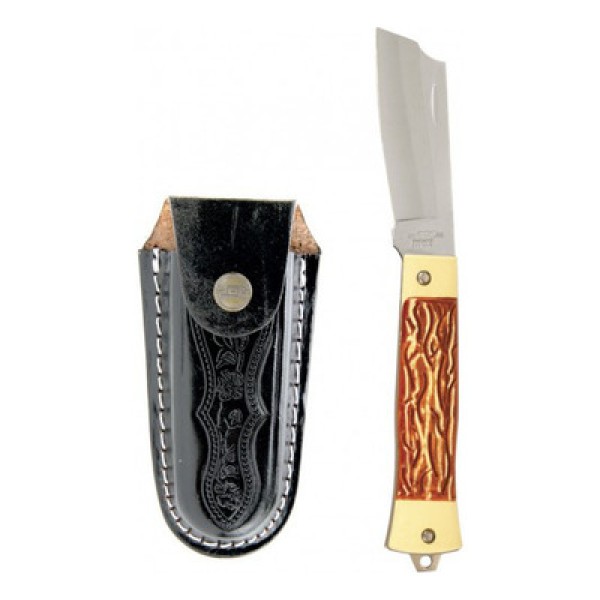 Encontraproduto.com.br - Canivete Em Aço Inox E Cabo Em Acetato Com Bainha - 55-3 I C-b - Cimo