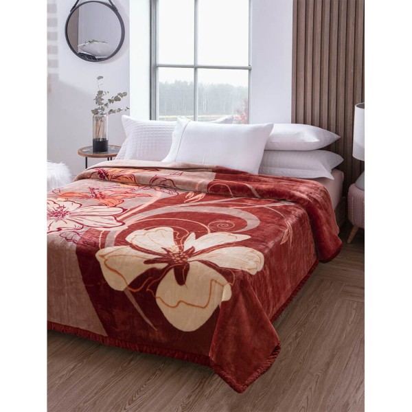 Encontraproduto.com.br - Cobertor Casal Raschel Plus Polka Jolitex