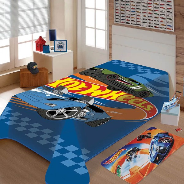 Cobertor / Manta Hot Wheels Raschel Plus - Jolitex