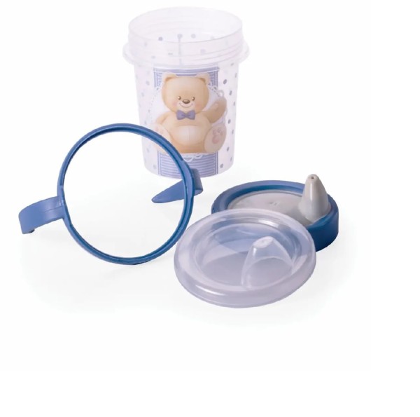 Encontraproduto.com.br - Prato termico com ventosa, colheres, copo transição- Ursinho