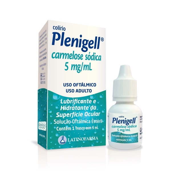 Encontraproduto.com.br - Plenigell Latinofarma solução Oftálmica 5ml