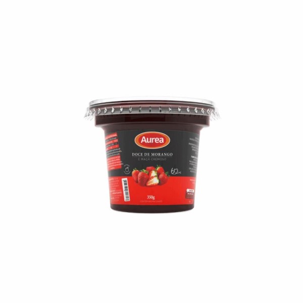 Encontraproduto.com.br - Doce Cremoso Aurea Morango Pote com 350g
