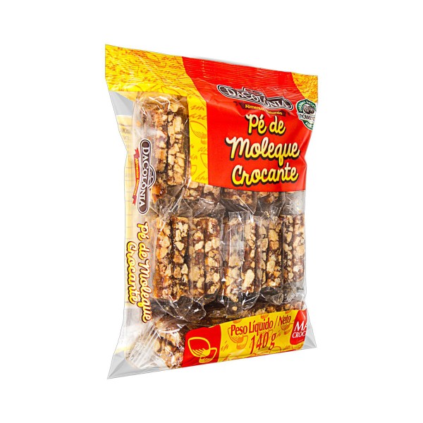 Encontraproduto.com.br - Pé de Moleque Crocante 140g - Dacolônia