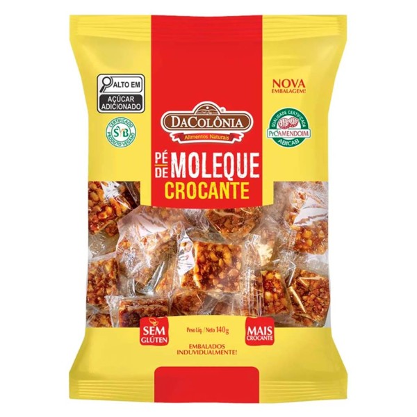Pé de Moleque Crocante 140g - Dacolônia