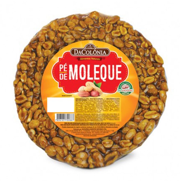 Pé de Moleque Tradicional Redondo 120g - Dacolônia