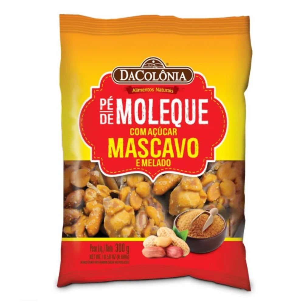 Encontraproduto.com.br - Pé De Moleque Dacolonia Com Açucar Mascavo 300g