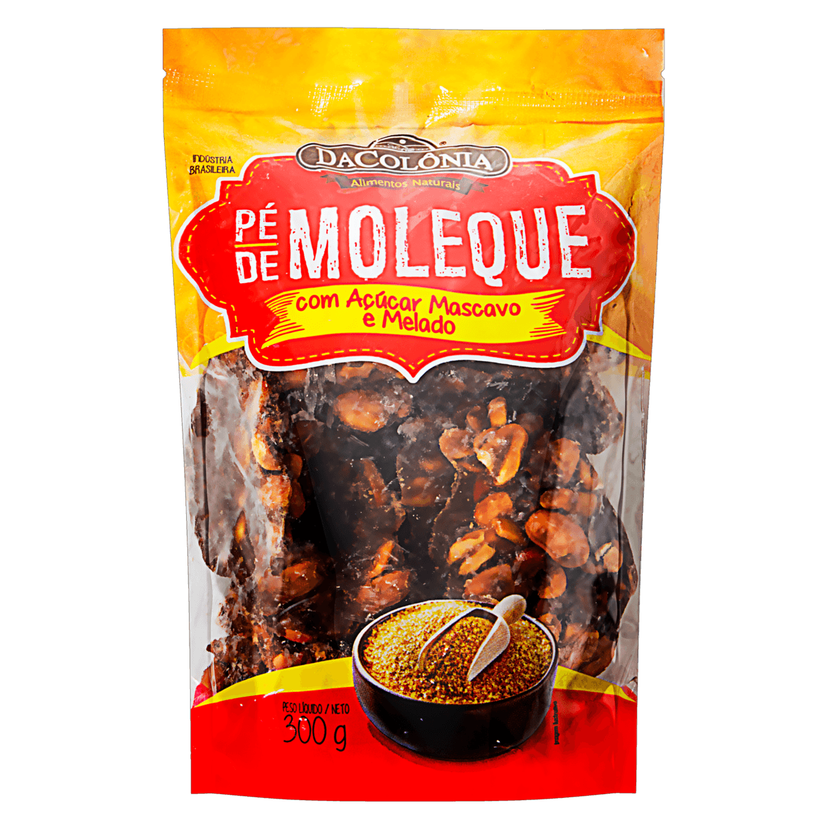 Encontraproduto.com.br - Pé De Moleque Dacolonia Com Açucar Mascavo 300g