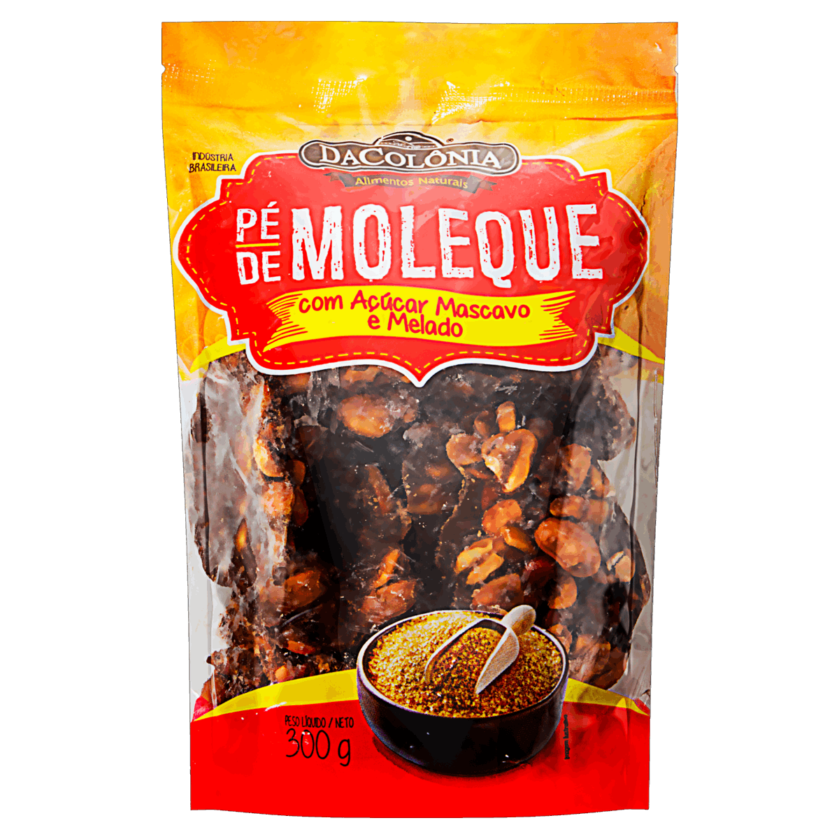 Encontraproduto.com.br - Pé De Moleque Dacolonia Com Açucar Mascavo 300g