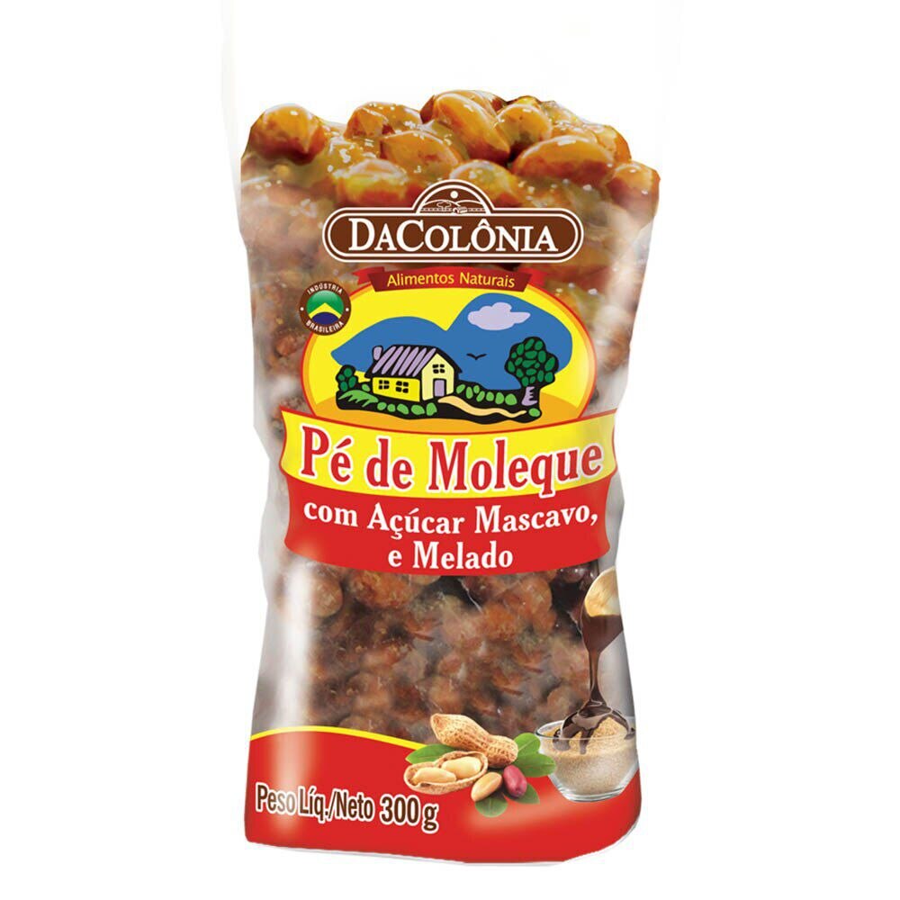 Encontraproduto.com.br - Pé De Moleque Dacolonia Com Açucar Mascavo 300g