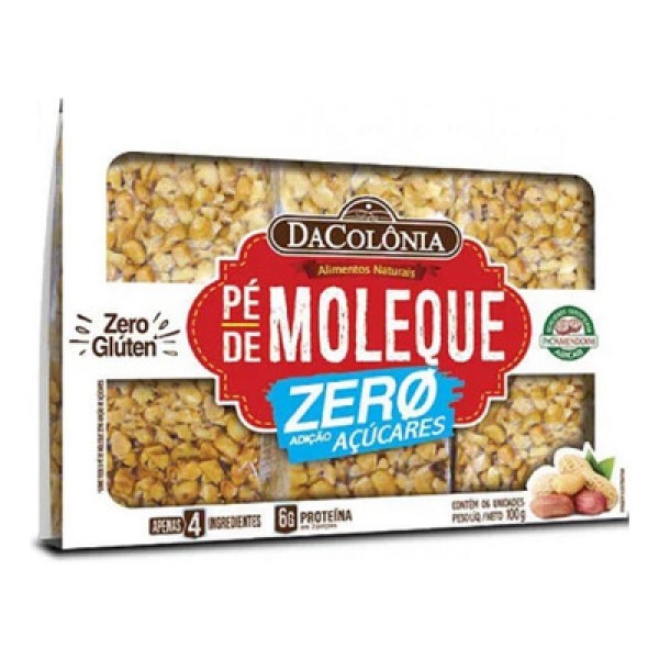 Encontraproduto.com.br - Pé de Moleque DaColônia Zero Açúcar 100g
