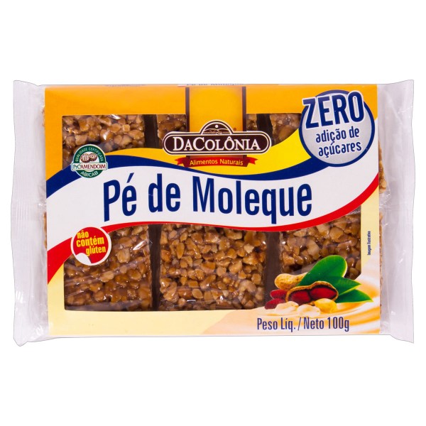 Encontraproduto.com.br - Pé de Moleque DaColônia Zero Açúcar 100g
