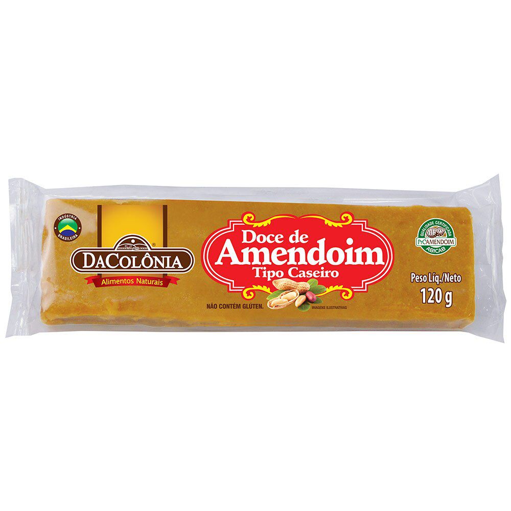 Encontraproduto.com.br - Doce de Amendoim DaColônia Caseiro Pacote com 120g
