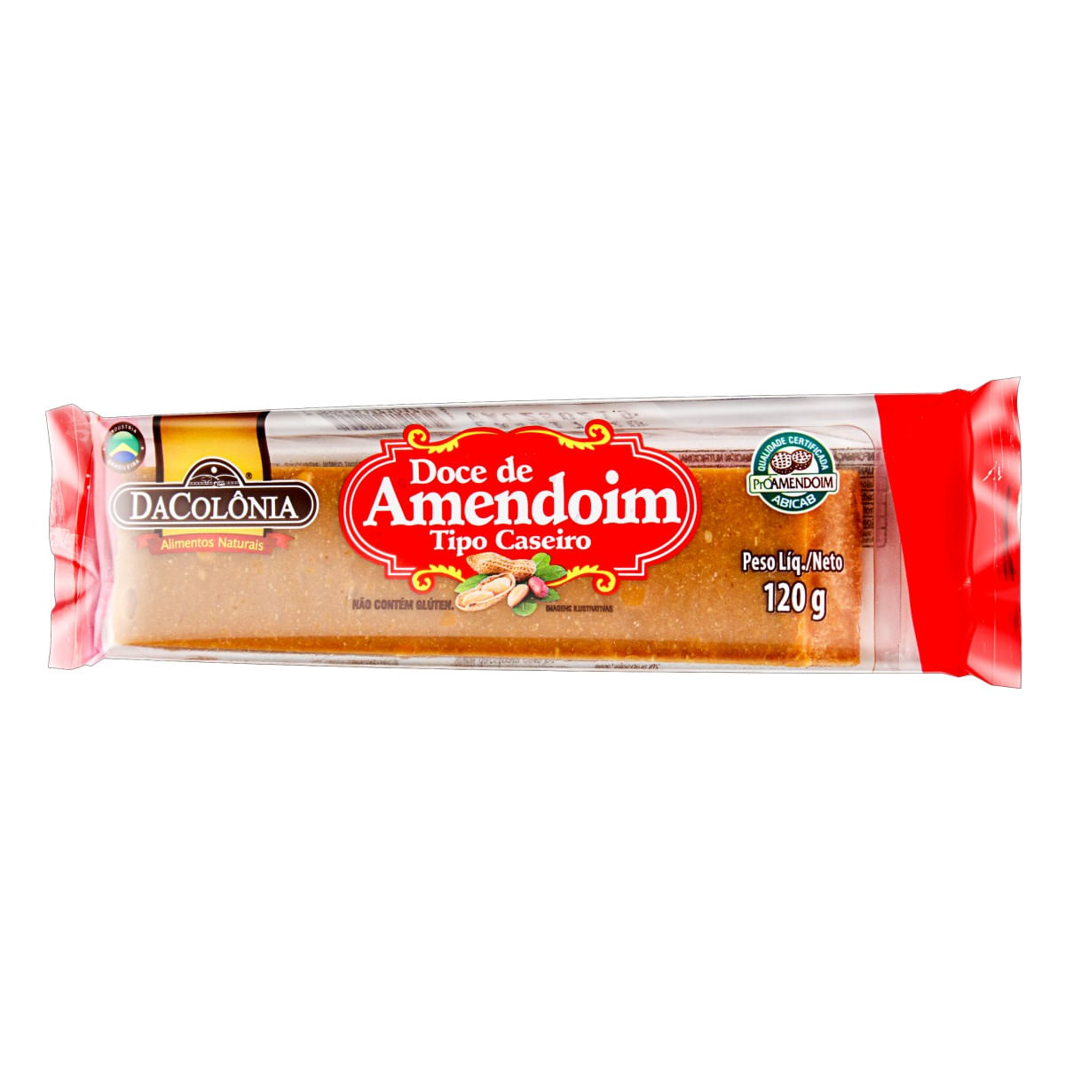 Encontraproduto.com.br - Doce de Amendoim DaColônia Caseiro Pacote com 120g